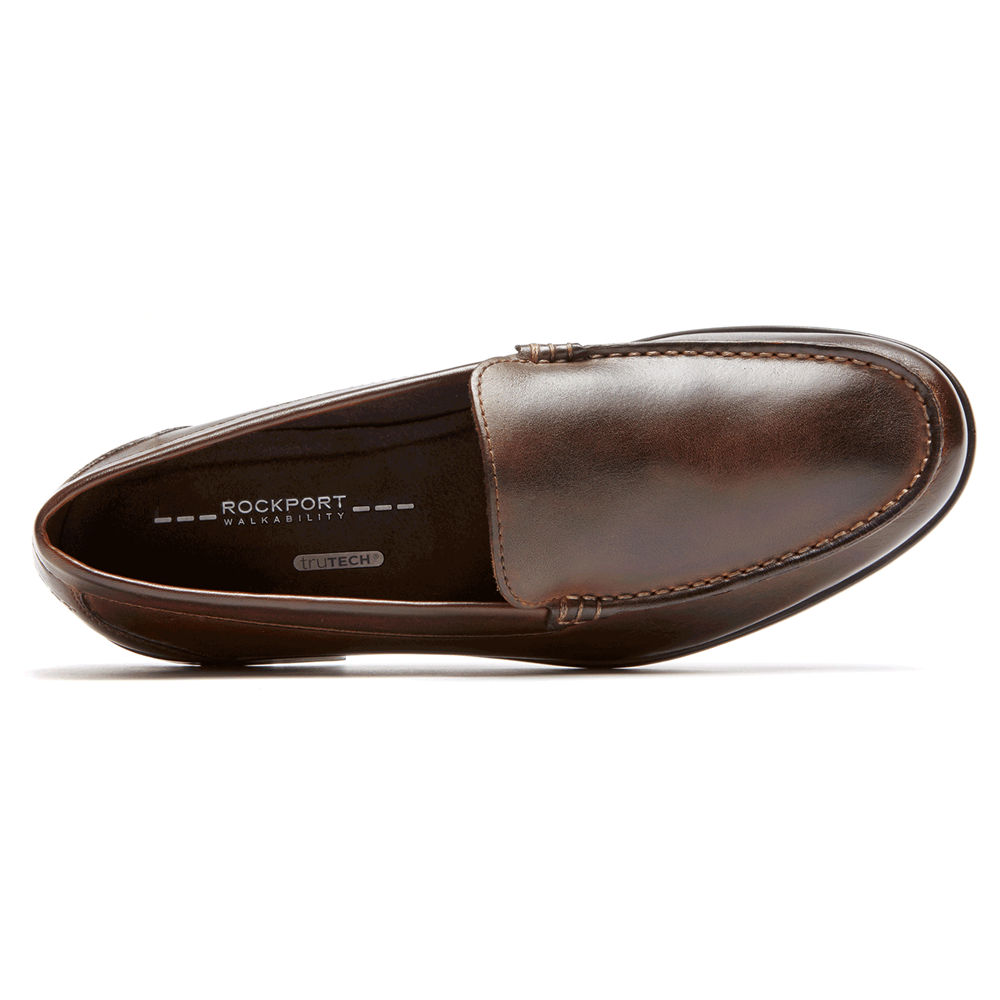 Rockport Mens Classic Venetian - Loafers Dark Brown - YEP837149